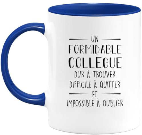 quotedazur - Mug Bonne Chance Pour Trouver De Meilleurs Collègues Que Nous - Bleu/Céramique