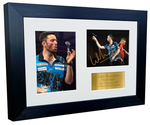 Kitbags & Lockers 30,5 x 20,3 cm, A4, signiert, Luke Cool Hand Humphries Darts, PDC WDF, Autogramm, Fotorahmen, Poster, Geschenk, Triple G
