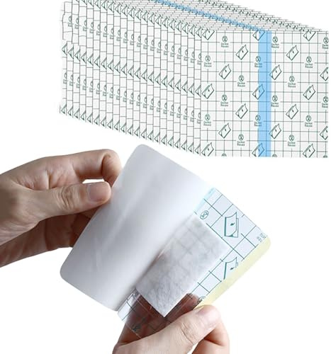 Duschpflaster wasserfest, 10x11cm wasserfeste pflaster, Folienverband nach op, second skin tattoo zur postoperativen Anwendung, zum Duschen (30 Stück)