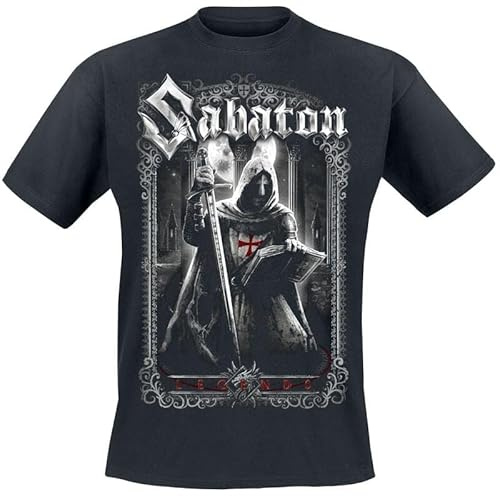 Sabatons Templars Unisex T-Shirt schwarz Band-Merch, Bands, Nachhaltigkeit