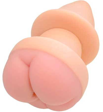 Nature Skin Butt Plug & Extension - Penisverlängerung trifft Analplug/Masturbator, innen schön dehnbar, mit authentischer Reizstruktur, in hautfarben Hell