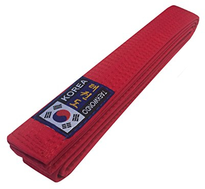 Budodrake Korea Taekwondo Gürtel rot (240)