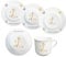 Kindergeschirr Kinderservice 5-tlg. Kinder Service Set aus Porzellan Teller Becher Schale personalisierbar mit Wunschname Name Kindergeschirr mit Namen personalisiert (Giraffe)