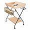 25kg Wickelkommode Wickeltische Klappbar Baby Wickelauflage,Mobil wickeltischauflage+Körben+Universalräder + Höhenverstellbare