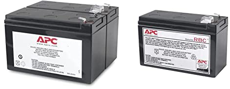 APC APCRBC113 Batterie USV RBC113 schwarz & APCRBC110 - Ersatzbatterie für Unterbrechungsfreie Notstromversorgung (USV) von APC - passend für Modelle BE550G-GR / BR550GI