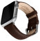 Archer Watch Straps - Top Grain Leather Straps for Apple Watch (Dark Chestnut/Matched Thread, Matte Silver Hardware, 40/41/42mm)