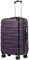 COOLIFE Hard Shell Suitcase with TSA Lock and 4 Spinner Wheels Lightweight Durable (Grayish Purple, M(67cm 60L))