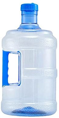 Grande bouteille d'eau réutilisable de 5 litres - Pour la maison, le bureau, l'extérieur - Portable - Pichet d'eau en plastique avec couvercle - Rangement en plastique