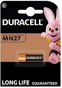 1X Duracell MN27 (1 Blister Da 1 Batteria) 1 pila (27A/A27/V27A/8LR732)