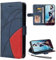 Cqkob Handyhülle für LG K50/LG Q60, Leder PU Brieftasche Handyhülle Flip Case Silikon Bumper Schutzhülle Klapphülle. Lederhülle mit Kartenfächern und Standfunktion-Blau