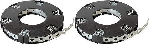 10 Metre Roll of 12mm Multi Purpose Perforated Galvanised Steel Strap Fixing Band (Pack of 2)