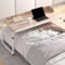 GXQFC Table de Lit avec Réglable en Hauteur, Bureau pour Ordinateur Portable Réglable avec 4 Roulette Verrouillable Table d'ordinateur Mobile pour Bureau Lit Canapé Hôpital Le