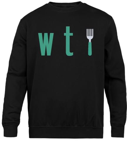 Generisch The Good Place Whathe Fork Schwarzer Unisex-Pullover mit Rundhalsausschnitt