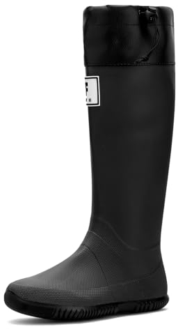 Yenxapei Stivali Gomma Uomo, Impermeabili Comode Alti Stivali Pioggia Donna, Stivali Antinfortunistica Stivaletti Boots Giardinaggio Galosce Pesca Caccia Per Esterni
