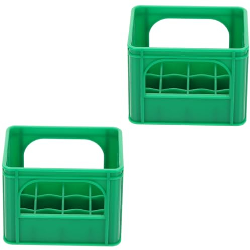 TOYANDONA 2St Aufbewahrungskorb Puppenhausmöbel Minispielzeug für Kinder Miniatures puppenstubenmöbel Spielzeuge Kinderspielzeug Mini-Hausschmuck Mini-Hauszubehör Bier schmücken Marionette