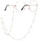 Prasacco Brillenkette Damen, 70 cm Goldene Brillenkette Anti-Verlust-Kette für Brillen Perlen Kette Lanyard Halter für Kurzsichtigkeit Brillen, Sonnenbrillen, Sportbrillen, Lesebrillen