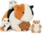 MorisMos 5 stücke meerschweinchen Plüschtier Stofftier Set, 50cm lang riesen meerschweinchen Kuscheltier XXL mit Baby im Bauch, groß Hamster Teddy Geschenk für Kinder