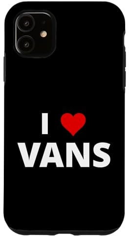 iPhone 11 I Love Vans, With A Red Heart Case