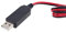 Riiichflowshop 1m 3.7V 18650 26650 Battery 5V USB to 4.2V Power Supply Cable for Fan LED light Clear White