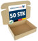 VERPACKUNGSFUXX Karton 50 Stück 350x250x80mm | Faltkarton ideal geeignet als Versandkarton & Geschenkverpackung | Kleinpaket aus einwelliger Wellpappe braun