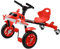 Tretauto mit 4 Rädern, Verstellbarem Sitz, Pedalantrieb Funfahrzeug, Kinderspielzeug Geeignet für Kinder ab 2.5 Jahren (Rot)