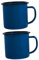 PEPLAYTAL Set 2 Tazze da Latte Vintage in Metallo Tazza Multifunzionale per Tè e Bevande Calde Classico per Uso