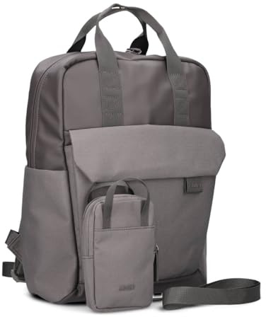 Zwei LOU LUR160 Tages-Rucksack + Handytasche, Laptopfach & gute Ausstattung | passende Handytasche im Set dabei