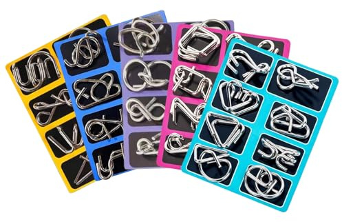 Kixolazr Metal Wire Puzzle | Educational Toys Test Mind Game,Physics Mind Metal Puzzles - for Kids Teens Adults Challenge Home Office Travel Party Favors Stocking Stuffers