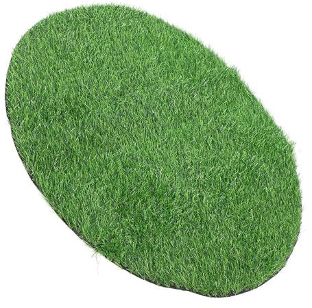 VICASKY Tapis Rond en Gazon Artificiel Décoratif 100 CM Diamètre Épaisseur 25 CM Gazon Synthétique Extérieur Vert Pelouse Artificielle pour Jardin Terrasse et Décoration de Table