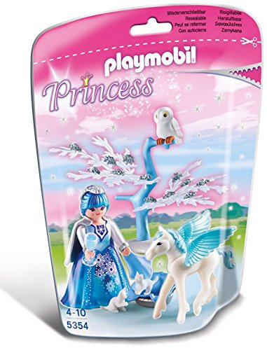 Playmobil - 5354 - Reine des Neiges avec bébé Pegasus Flocon de Neige