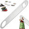 FLOW Barware Bar Blade, 18cm Steel Bottle Opener | Heavy Duty Crown Bottle Openers | Professional Dual Version Bar Blades Bottle Opener | Silver