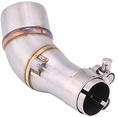 Qiilu Tuyau d'échappement intermédiaire de Moto Glissement Sur Échappement Moyen Lien Tuyau Adaptateur pour R25 R3 2013-2016