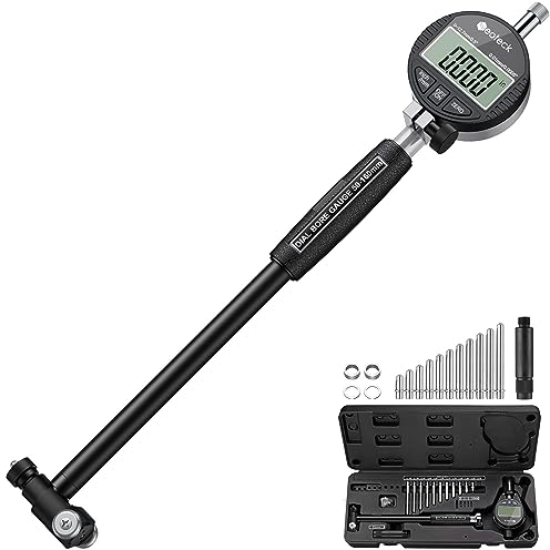 Neoteck Bohrungslehre Messuhr Set 50-160 mm Innendurchmesser Messuhr Aluminiumlegierung Hohe Präzision 0,01 mm Dial Bore Gauge Industriemesswerkzeug Schwarz