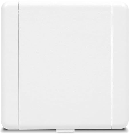 Prise Carrée Universelle Vacuvalve ES pour Aspirateur Centralisé - 9x9 cm - Diamètre Interieur 37 mm - Prise Filaire pour Aspiration centralisé - Blanc