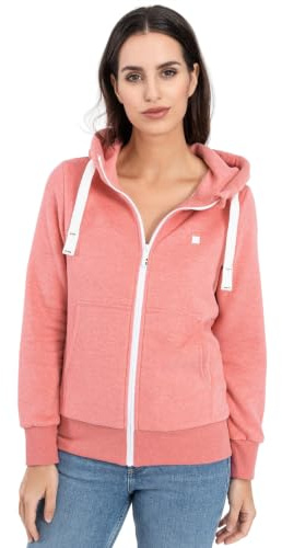 DEPROC-Active Damen Sweatjacke mit Kapuze Kapuzenjacke Zip Fleecejacke Windbreaker Hoodie mit Reißverschluss Finjacmyk Kapuzenpullover