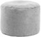 mokebo® Pouf XL, Hocker o. Bodenkissen 60x40cm 'Der Ruhestifter' Sitzhocker rund & Fußhocker fürs Wohnzimmer, Sitzpouf aus Stoff in Grau, Beistelltisch, Puff für drinnen mit EPS-Perlen Füllung