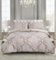 Prime Linens Bettbezug-Set, 4-teilig, Polyester-Baumwolle, Bettbezug, Bettwäsche-Set mit Kissenbezügen und zusätzlichem Spannbetttuch (Royal Damast Beige, Super King)