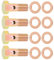 Unifizz Auto 4 Sets M8 x 1,0 mm metrisches Gewinde Banjo Schrauben Montage Bremse Adapter mit M8 Unterlegscheiben