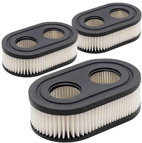 ZAMDOE 593260 Air Filter 798452 334404 Lawn Mower Air Cleaner Cartridge Replacement Filters for Briggs and Stratton 4247 5432 5432k 09P00 09P702 550E 500EX 550EX 625 575EX Series Engine(3 Pcs)