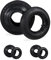 Relaxdays Sackkarrenreifen mit Schlauch 3er Set, Ersatzreifen 3.00-4 für Sackkarre, Stollenprofil, bis 200 kg, schwarz