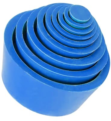 stonylab Filteradapterkegel, Premium & Langlebig Konischer Kragen, Gummistopper Buchner Trichter Kegel Adapter Set, Verschleißfeste Glatte Oberfläche, Filter Adapter Cones, 9 Stück, Blau