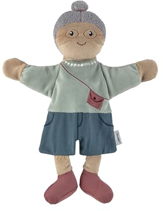 Sterntaler Handpuppe Oma - weiches Kinder Spielzeug zum Puppentheater, Erzählen, Kuscheln & Sprachförderung – perfekter Spielkamerad & Geschenkidee, mehrfarbig