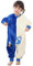 Thermo Schlafanzug Kinder Schlafsack Winter Baby Mit Füßen Schlummersack Winterschlafsack Mit äRmel Warme Gefüttert Babyschlafsack Schlafstrampler Junge MäDchen Pyjama 110 Blauer Pinguin