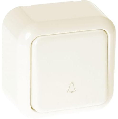 Pulsador de timbre antiguo 6x6x3 cm, diseño vintage, fácil instalación, ideal para llamar a puerta, decoración clásica del hogar.