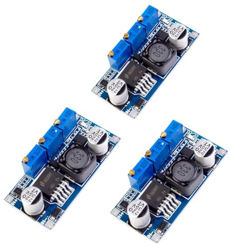 LAOMAO DC-DC Step Down Wandler DC 7-35V bis 1.25V-30V 3A CC/CV Buck Converter Hohe Effizienz Power Supply Module für Arduino 3D Drucker(3 Pack)
