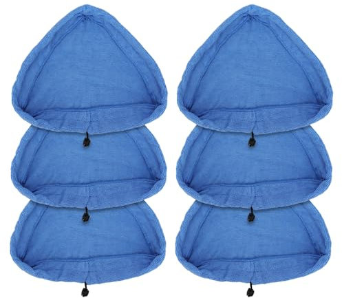 Sgizoku 6PCS Universal Steam Mop Pads Compatible with H2O Steam Cleaners:for H20 HD/X5 Microfiber Cloths Covers Replacement for Vax/Viledas/Russell Cleaning Mop Pad Washable Reusable