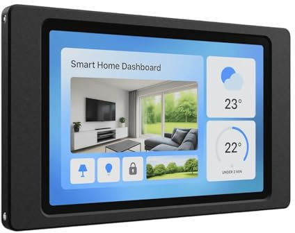 Cleverstation Tablet Wandhalterung für Lenovo Tab (Schwarz, Für Lenovo Tab P11 (2 Gen, 11,5 Zoll))