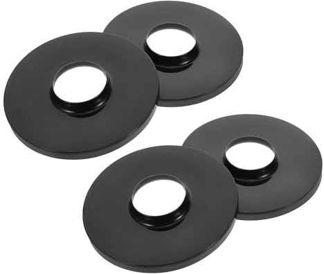 HOMSFOU Universal Plastic Electric Fan Base Pedestal Replacement 4pcs Black Fan Support Stand in Home and Office Use