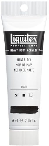 Liquitex Heavy Body - Tubo De Pintura Acrílica, 59 ml, Negro De Marte