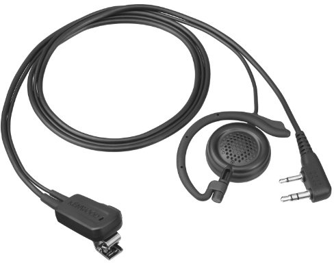 Kenwood EMC-12W - Micrófono Ligero con Auricular y tecla PTT